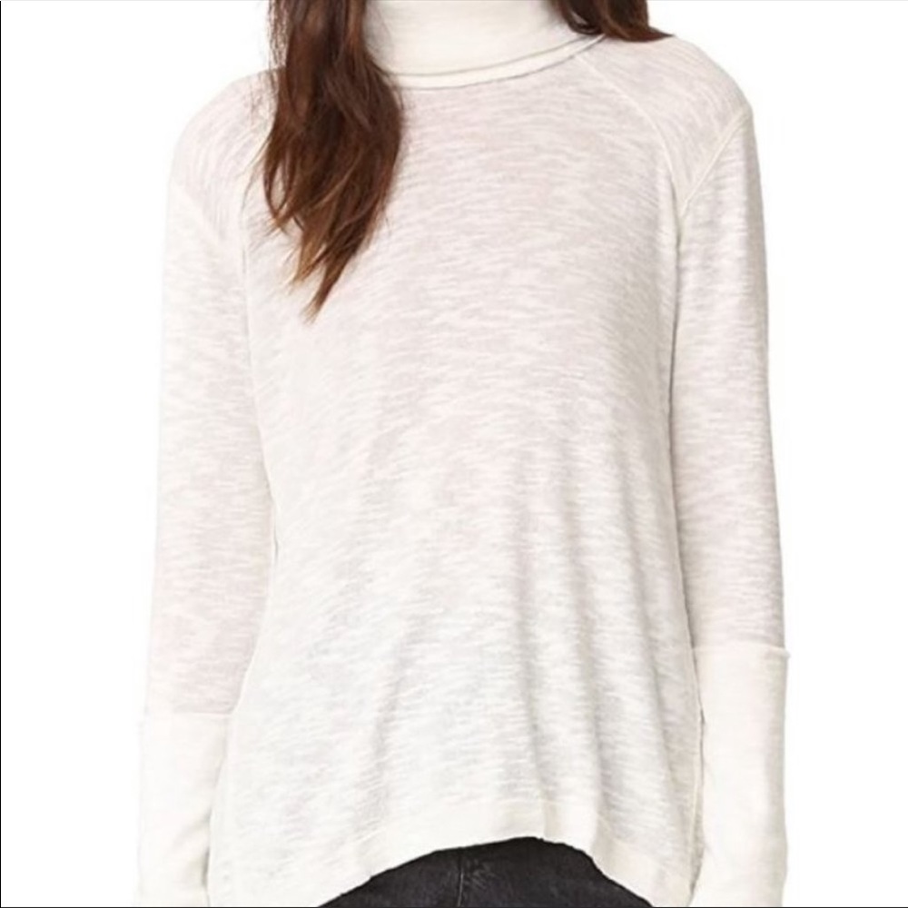 We The Free Split Back Turtleneck Pullover
